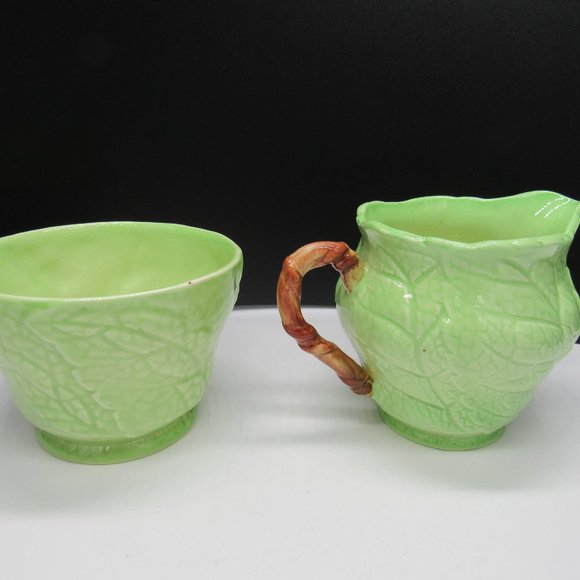 VINTAGE CARLTONWARE ENGLAND "FOXGLOVE" SERIES CREAM AND SUGAR SET. - Picture 2 of 6
